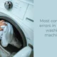 Most common errors in Midea washing machines