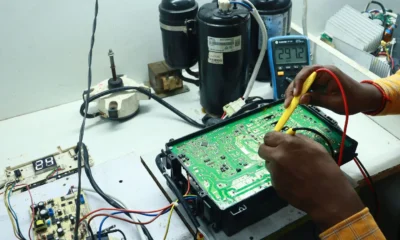 Técnico de electrodomésticos relacionado con el derecho a reparar electrodomésticos