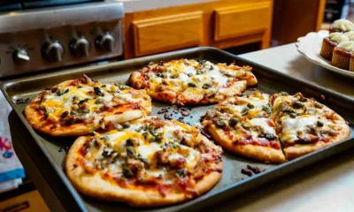 Horno inteligente con camara interior mostrando una pizza en la bandeja durante la cocción